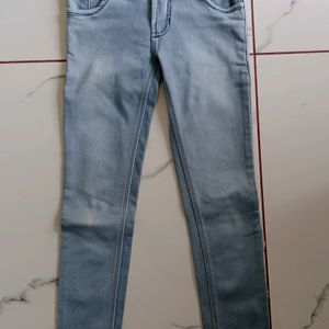 Grey High-waisted Jeans