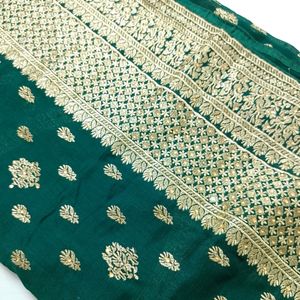 Karva Chauth Special Green Saree