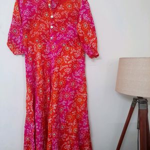 Orangish Pink Kurta