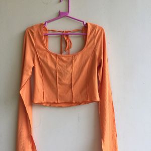 Orange Shein Top