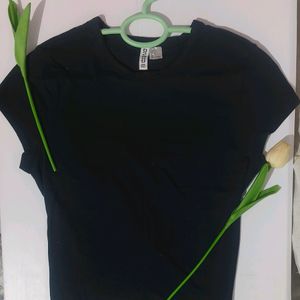 Plain H&M Black Top