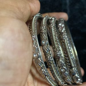 SILVER BANGLES