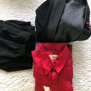 Black And Red Blazer Sets (Boy's)