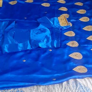 Beautiful Blue Sari