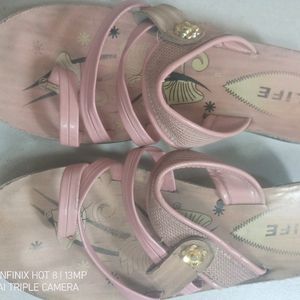 Pink Color Ladies Footwear