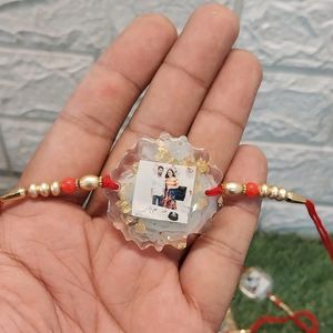 Customized Resin rakhi With Picture