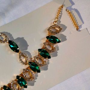 Golden Green Jewllery Set