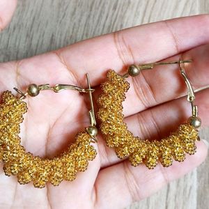 Combo Of Hoops And Jhumka.