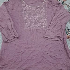 lavender short kurti