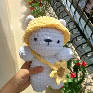 Cute Crochet Sunny Bear 🌻