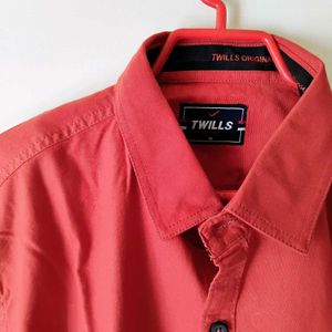 Rust Orange Casual Shirt