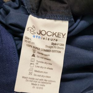 Jockey Mercerised Cotton Woven Straight Fit Shorts