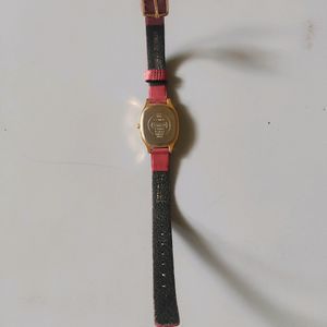 Sonata Red Rose Women Watch