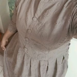 Super Grey Dress Just Once Used No Complaints