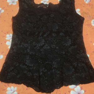 Black Net Top