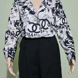 Channel Print Shirt