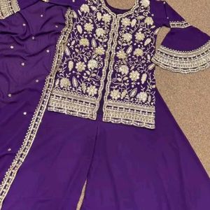 Very Beautiful Dress Short Kurti With Palzo