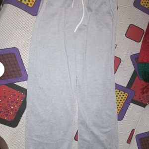 Woman Grey Cotton Relazed Fit Track Pant