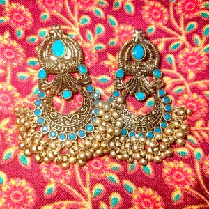 Oxidised Chandbali Earing