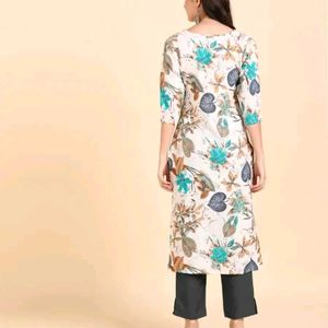 Stylish Crepe Printed Kurti For Women