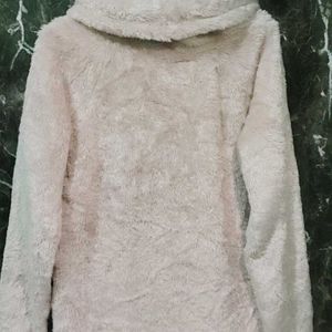 Women  Comfy Fuzzy High Neck Sweatshirt