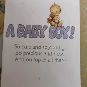 A Baby Boy - Greeting Card