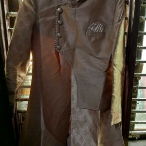 Men Ethnic Sherwani With Dupatta And Pajama