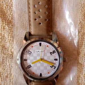 Leather Analog Watch