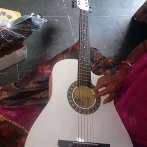 INTERN INT - 38C-WH White Acoustic Guitar