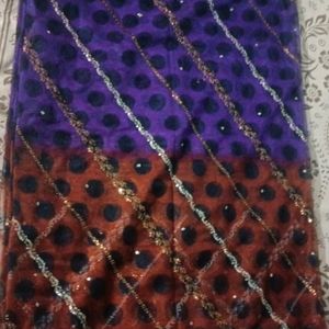 Nice Net Parpal Saree Verry Good Sare