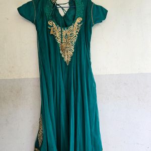 Anarkali Kurta Set Teal