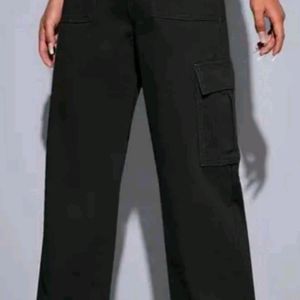 Black Cargo Jeans(Women)