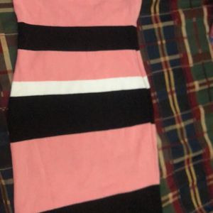 Pink, White , Black Tube one piece