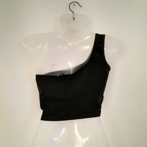 Black One Shoulder Top (Women's)