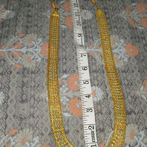 New Beautiful Golden Necklace Unused