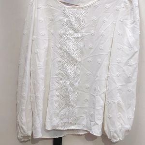 White Embroidered Tunic