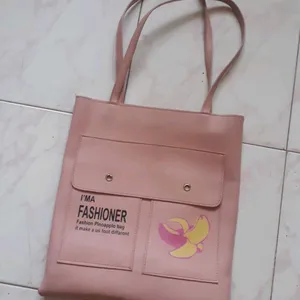 Peach Tote Bag Girls