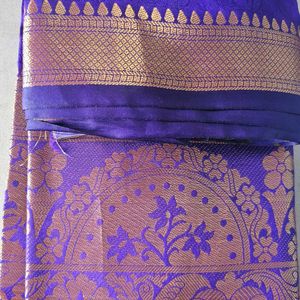 Soft Silk Purple Saree