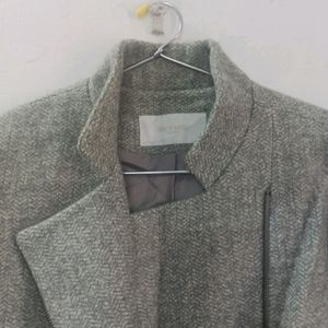 Grey Woolen Jacket For Women