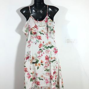 White Printed Dress(Women’s)