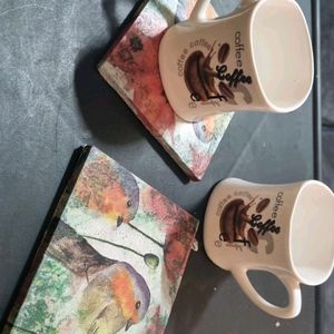 MDF DECOUPAGE Coasters SET OF 2