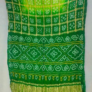 Pure Gaji Silk Garchola Bandhej Saree