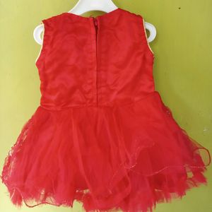 Red Net Frock