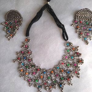 Necklace with earing