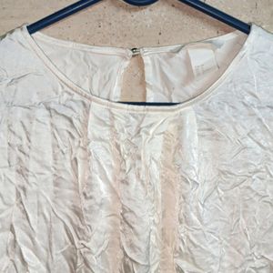 H&M Shining Stylish Party Top Sleeveless Flared