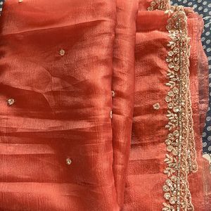 New Heavy Designer With Beautiful Worked Blouse