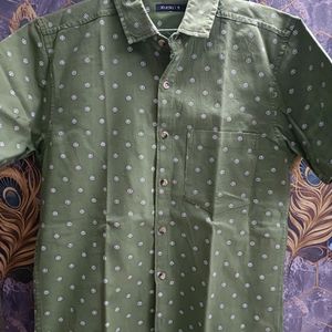 Zudio Branded Olive Green Shirt For Boys