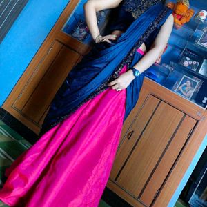 Sale 💰 Premium Fabric Ready To Wear Saree/Lahenga