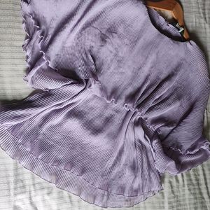 Lavender Accordion Top Size L