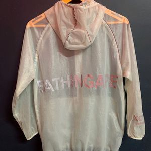 Rare A BATHING APE TRANSPARENT HOODIE JACKET